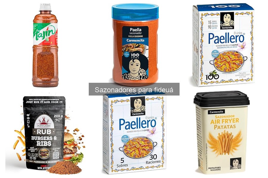 Precios y dónde comprar sazonadores para fideuá