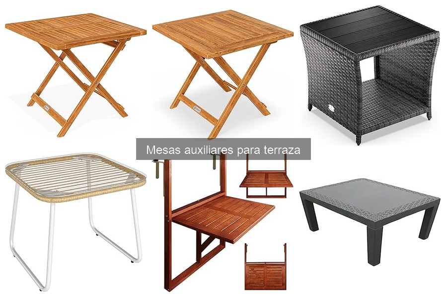 Problemas comunes al usar mesas auxiliares en la terraza