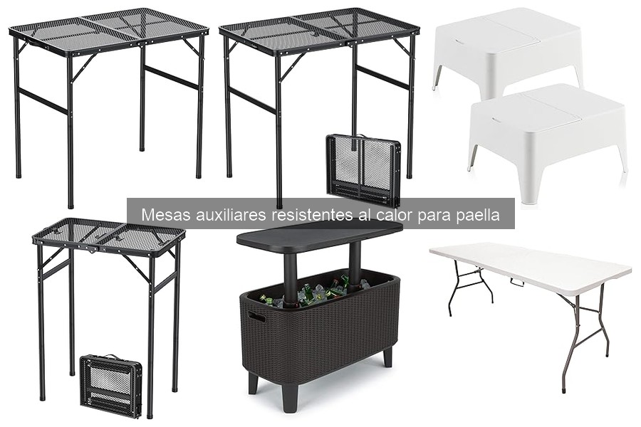 Problemas comunes al usar mesas auxiliares para paella