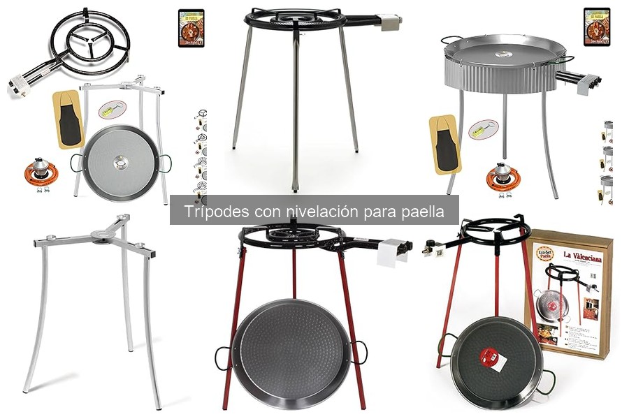 ¿Qué es un trípode con nivelación para paella? Función y características