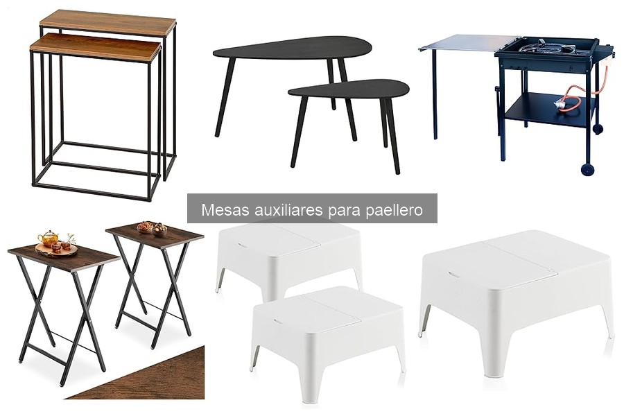 Qué es una mesa auxiliar para paellero: características y funciones
