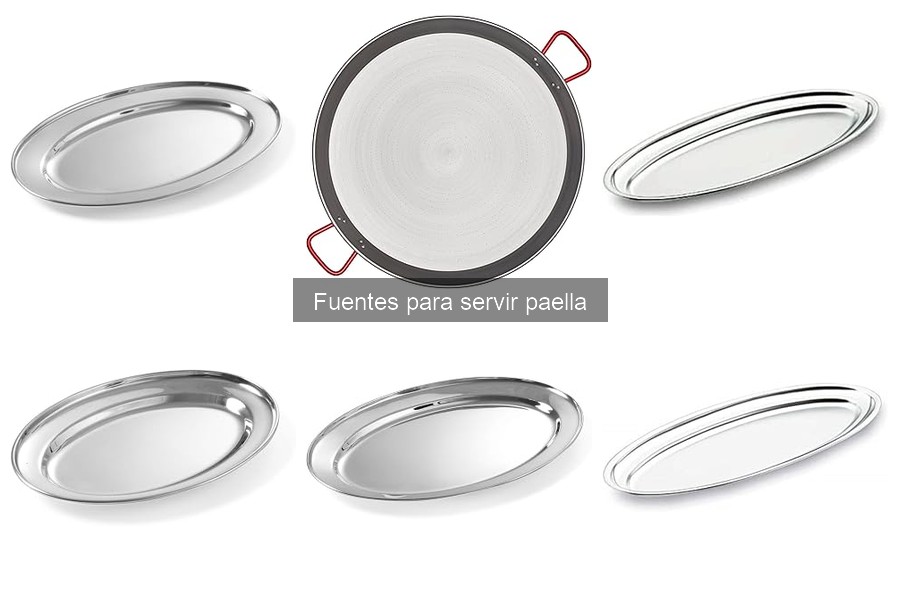 Recetas de paella con fuentes especiales para servir