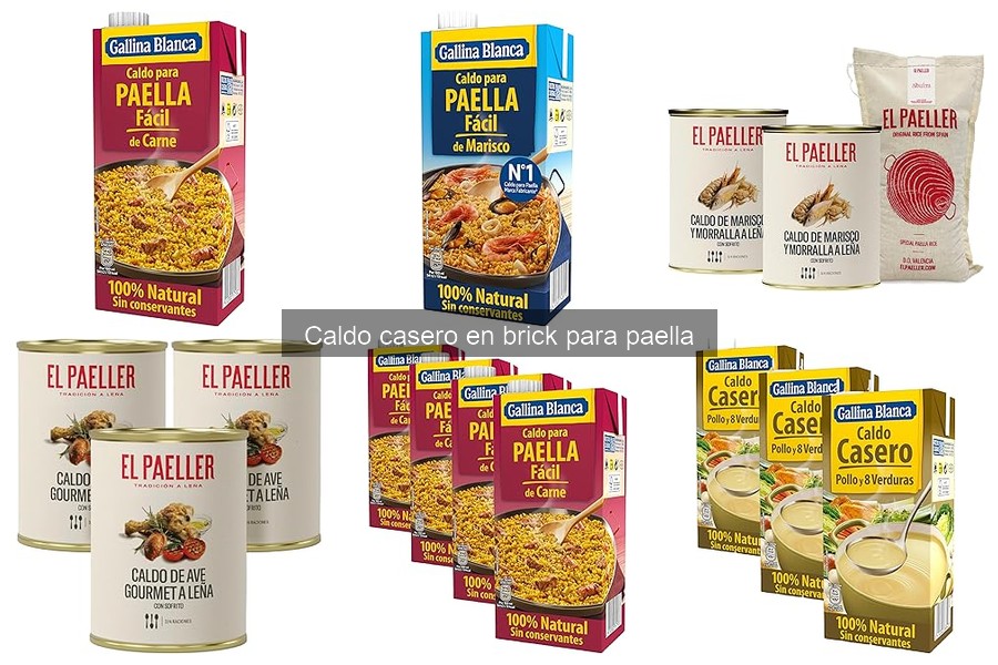 Recetas de paella deliciosas con caldo en brick