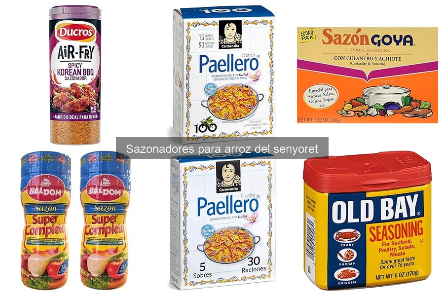 Recetas deliciosas con sazonadores para arroz del senyoret