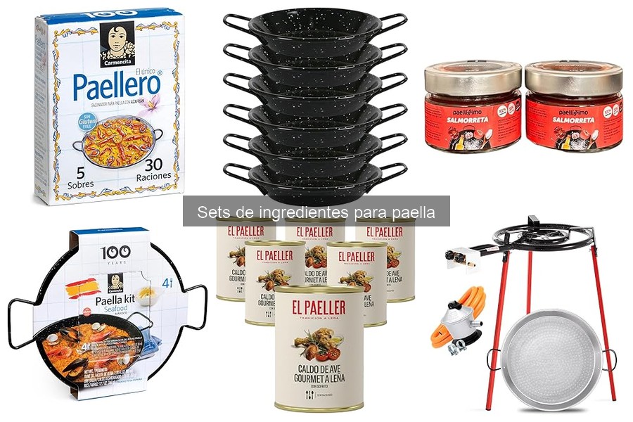 Recetas populares con sets de ingredientes para paella