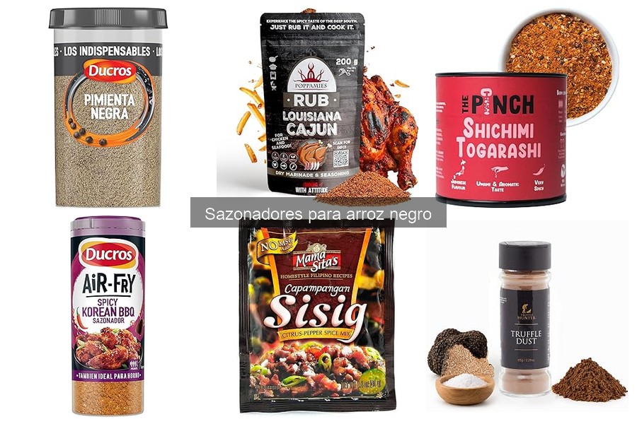 Sazonadores para arroz negro: ¿Qué son y cómo se usan?