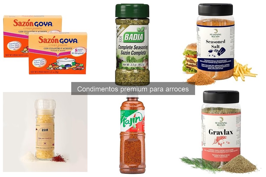 ¿Son los condimentos premium realmente mejores para arroces?