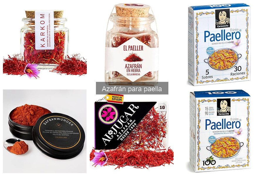 Tipos de azafrán para paella: variedades y usos culinarios