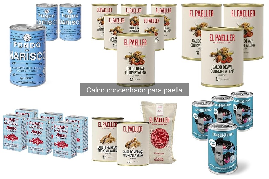 Tipos de caldo concentrado para paella: opciones y características