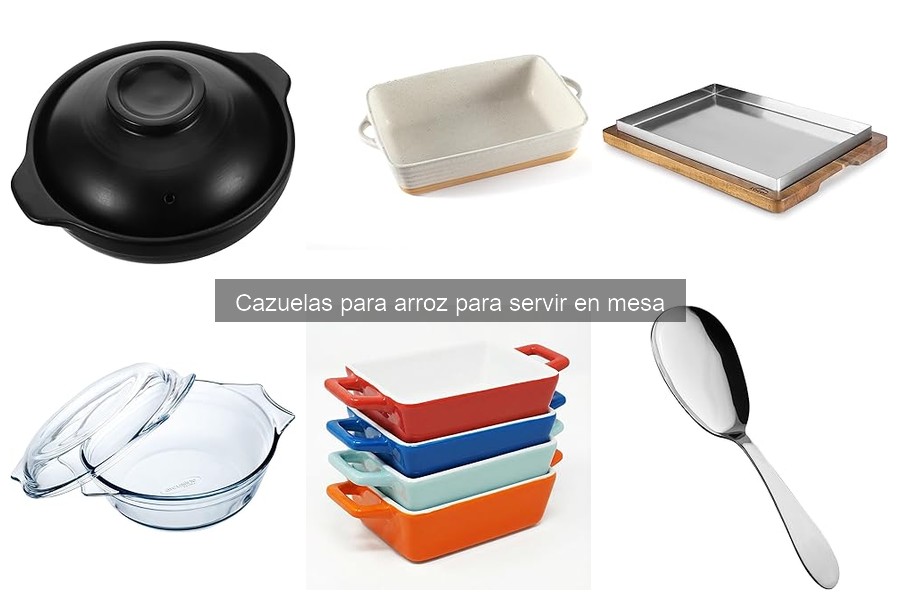 Tipos de cazuelas para arroz: materiales y diseños destacados