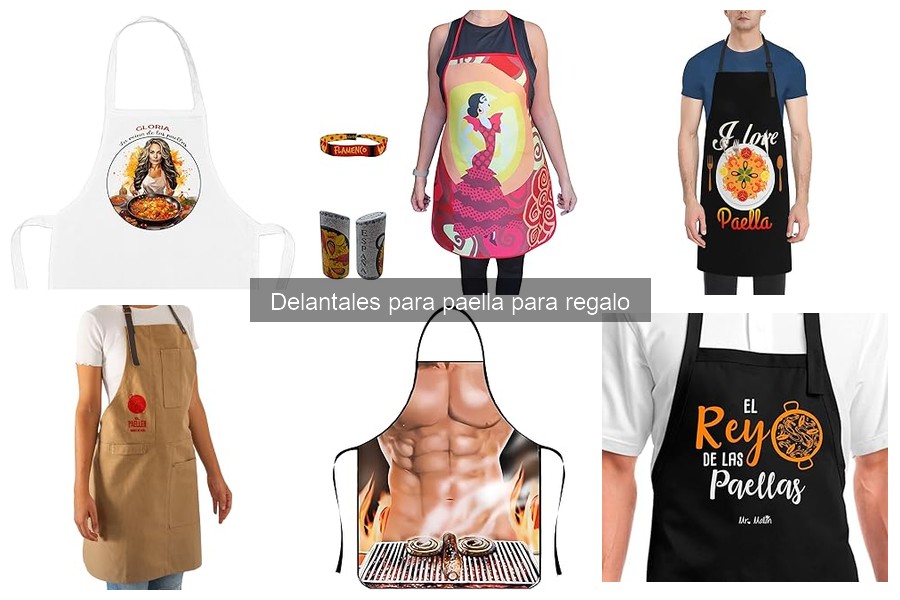 Tipos de delantales para paella: Estilos y diseños para elegir