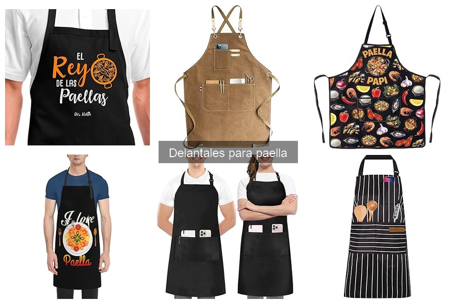 Tipos de delantales para paella: materiales y estilos