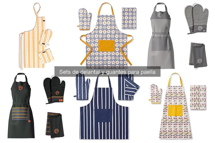 Tipos de delantales y guantes para paella: características clave