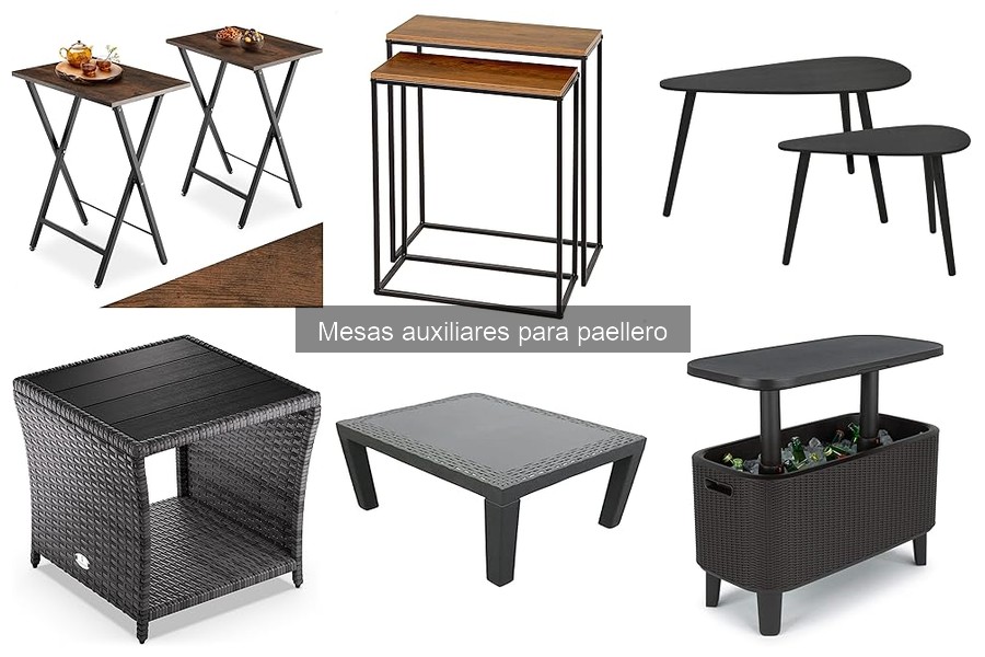 Tipos de mesas auxiliares para paellero: Guía completa