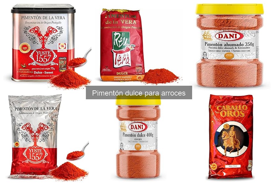 Tipos de pimentón dulce: diferencias y usos en arroces