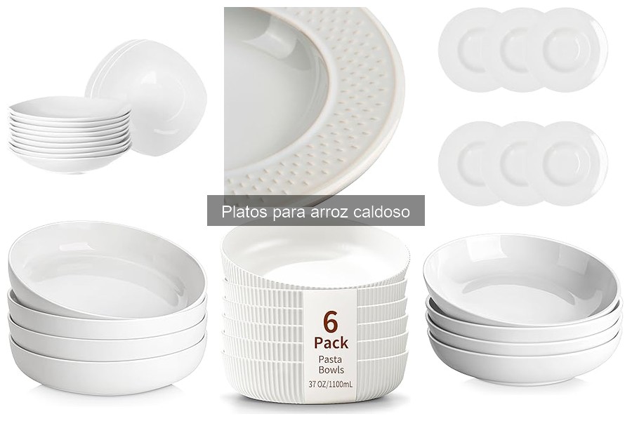 Tipos de Platos para Arroz Caldoso: Variedades y Materiales