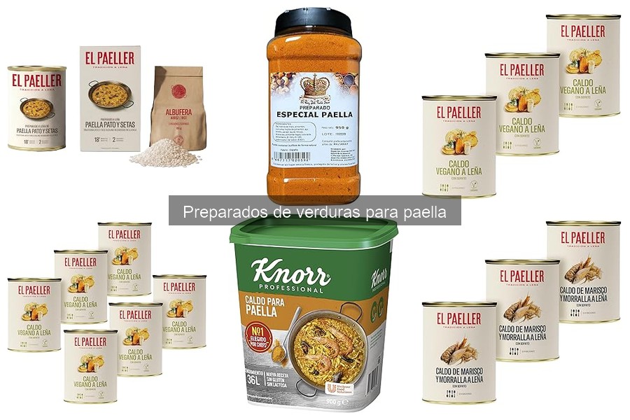 Tipos de preparados de verduras para paella: guía completa