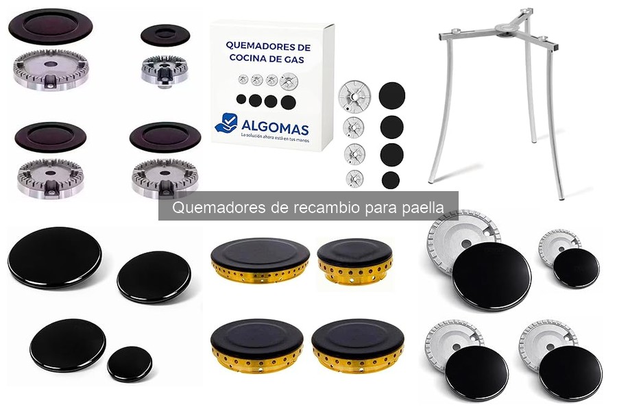 Tipos de quemadores de recambio para paella: guía completa