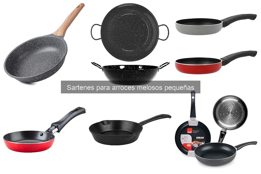 Tipos de sartenes pequeñas para arroces melosos