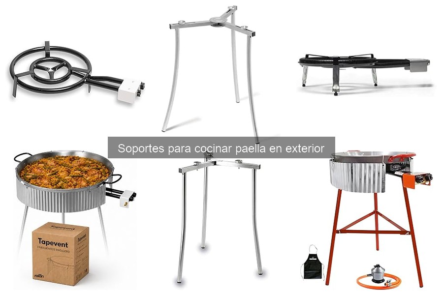 Tipos de soportes para cocinar paella en exterior: guía completa