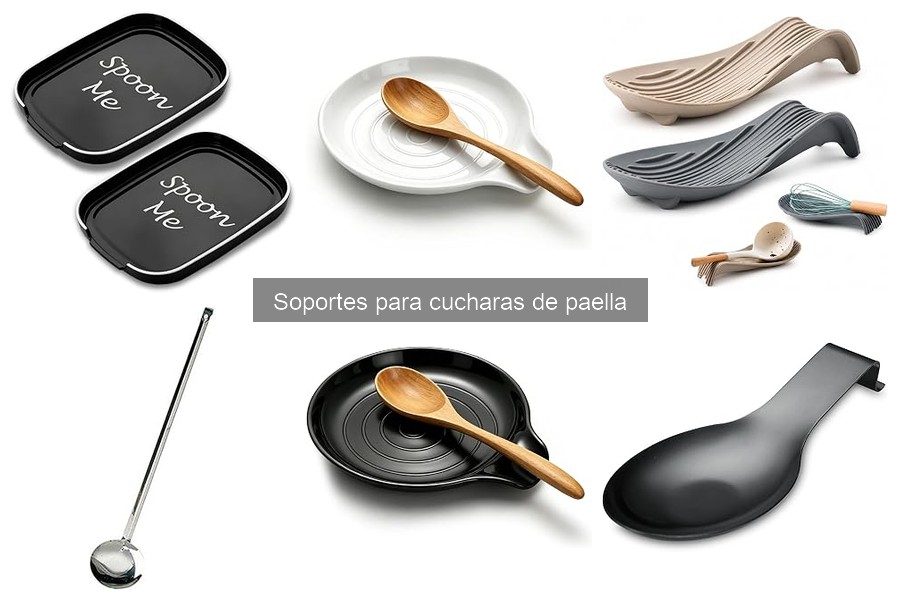 Tipos de soportes para cucharas de paella: guía y recomendaciones