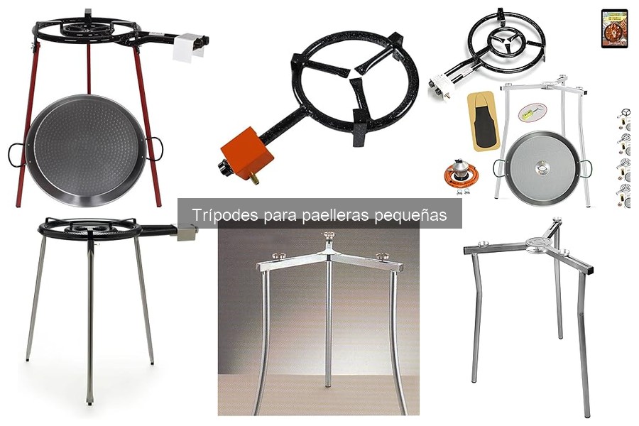 Tipos de trípodes para paelleras pequeñas: Guía completa