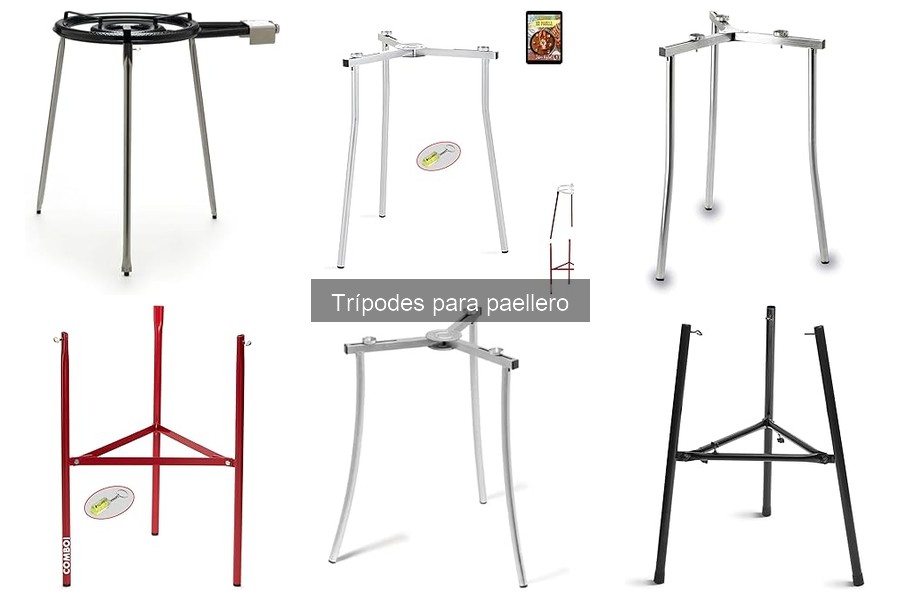 Tipos de trípodes para paellero: guía de materiales y opciones