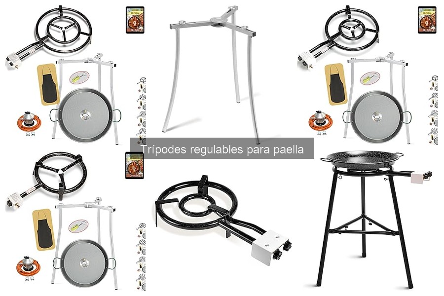 Tipos de trípodes regulables para paella: características y usos