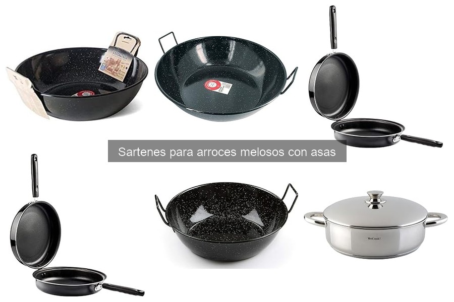 Tips para cocinar arroz meloso en sartenes con asas