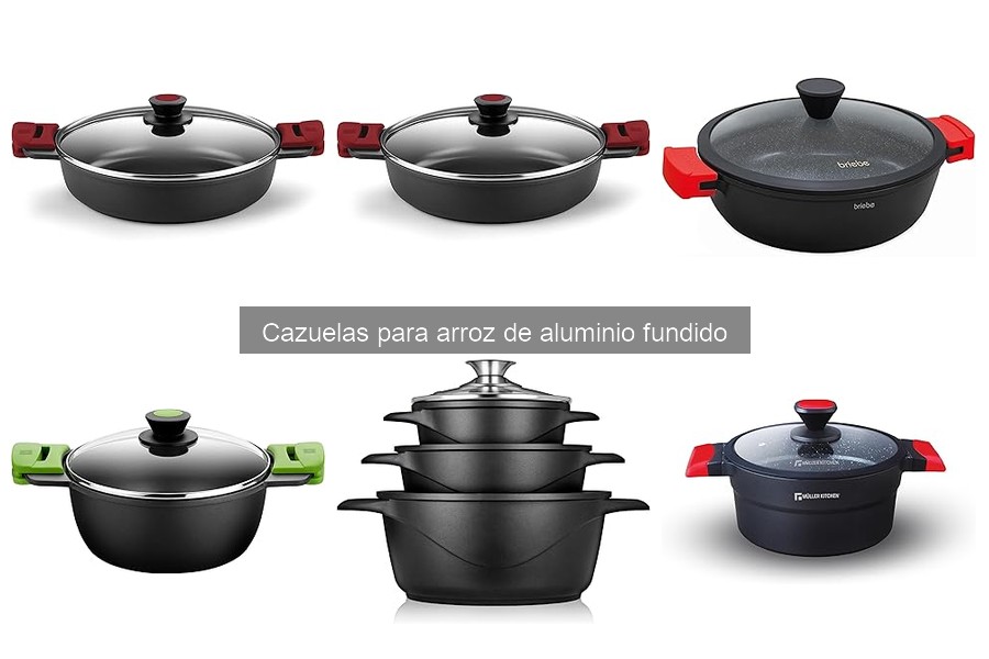 Ventajas de las cazuelas de aluminio fundido para cocinar arroz