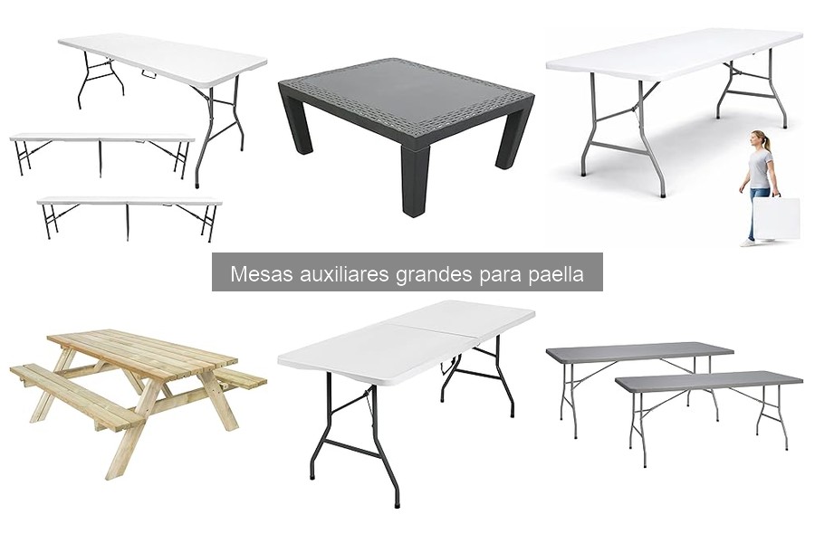 Ventajas de las mesas auxiliares grandes para paella