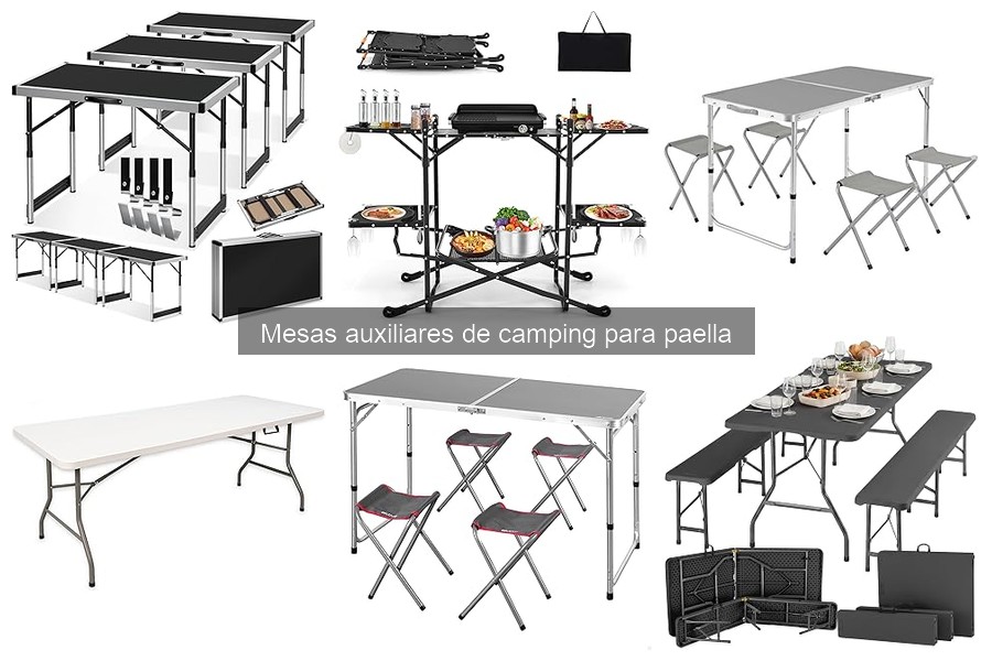 Ventajas de mesas auxiliares de camping para paella