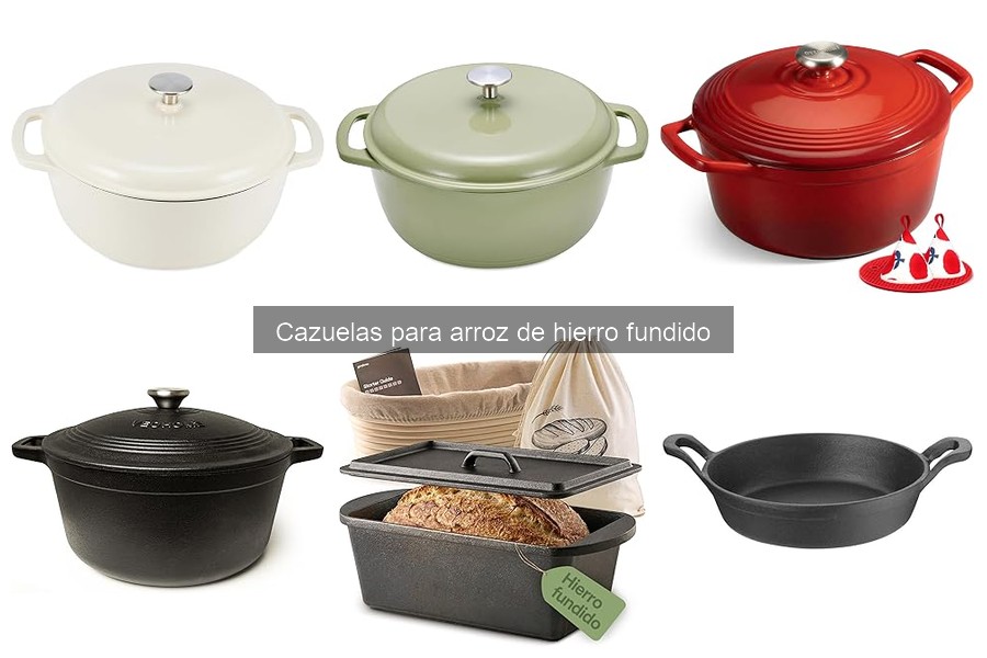 Ventajas de usar cazuelas de hierro fundido para cocinar arroz
